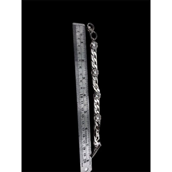 Brighton Fortino Beautiful Silver Crystal Toggle Bracelet - Picture 5 of 5